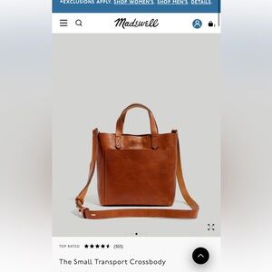 Madewell The Small Transport Crossbody leather bag